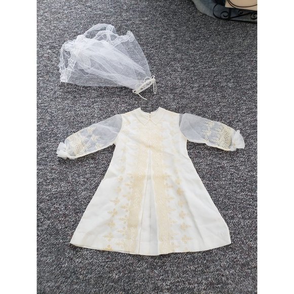 Vintage Other - Vintage 60 First Holy Communion Dress and Veil